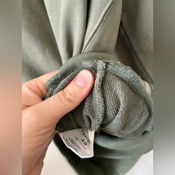 NWT RETROFETE Desreen Asymmetrical Sweater Dress in Army Green Women's Size XS - Picture 14 of 16